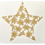 Gold 10" Tree Top Poinsettia Star