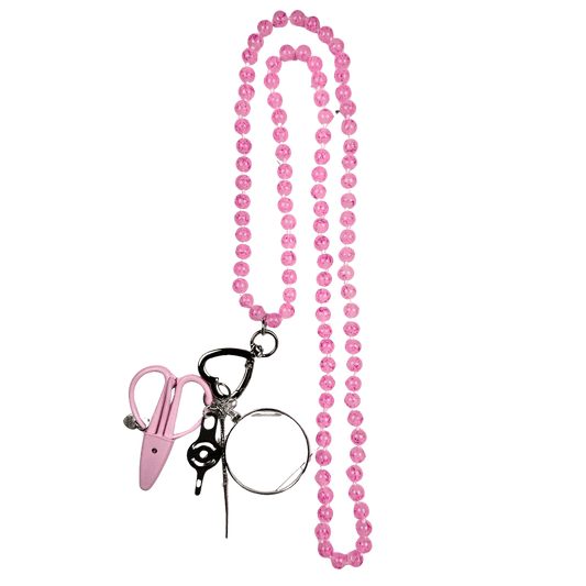 Up Up Chatelaine - Pink et Magenta Swirls by Victoria Whitson