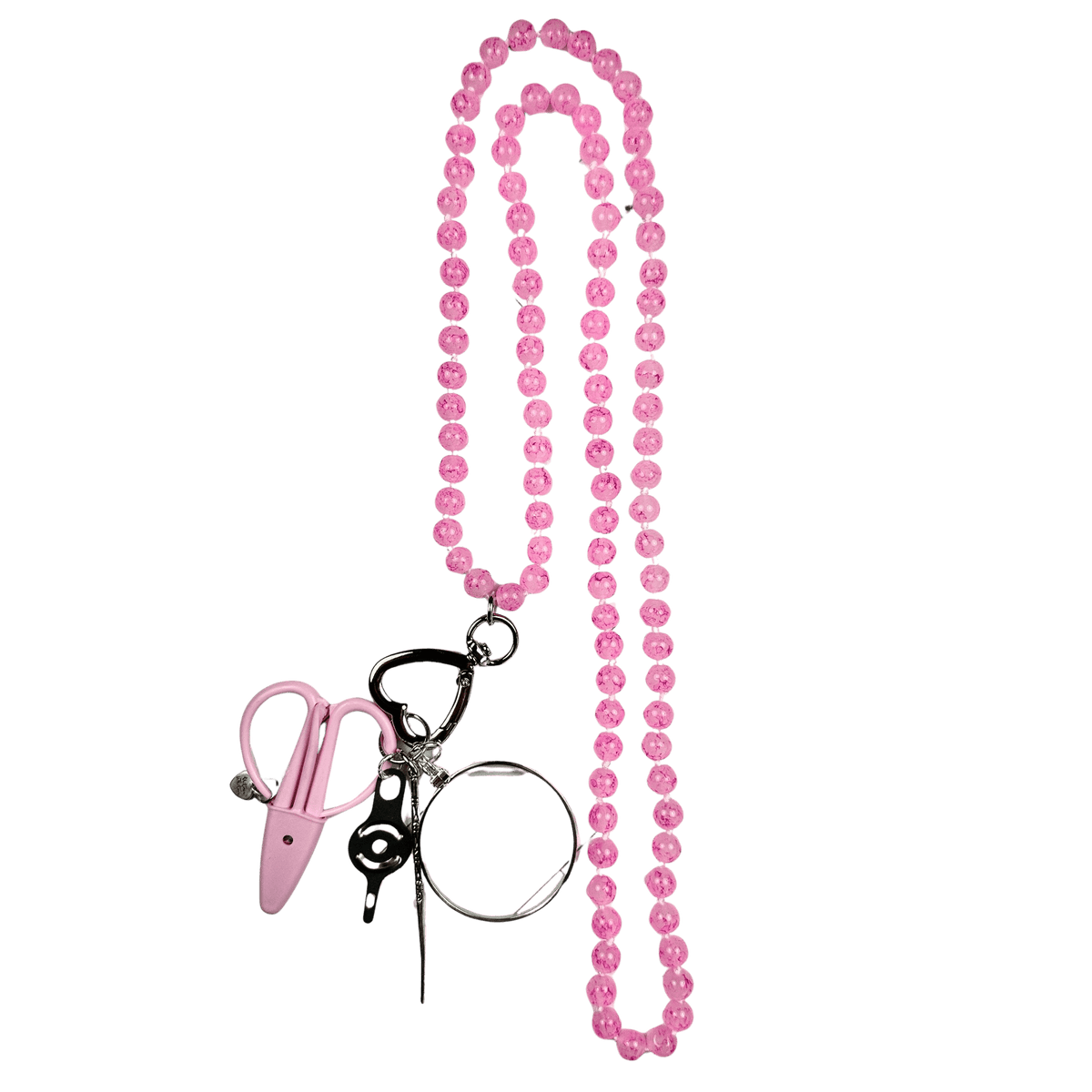 Up Up Chatelaine - Pink et Magenta Swirls by Victoria Whitson