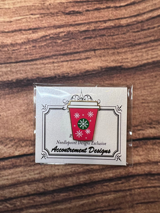 Accoutrement Designs Red Coffee Cup Needle Minder