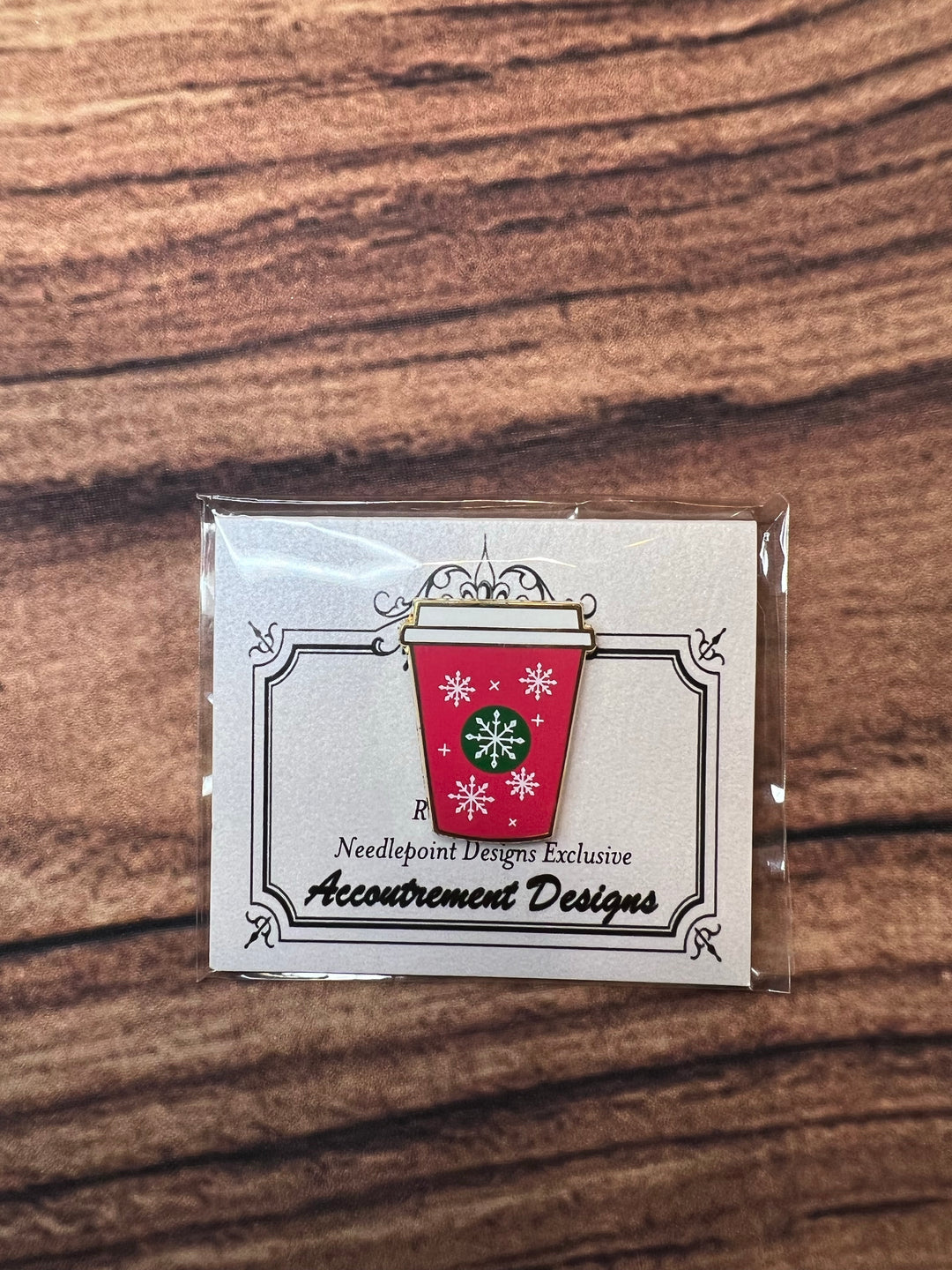 Accoutrement Designs Red Coffee Cup Needle Minder