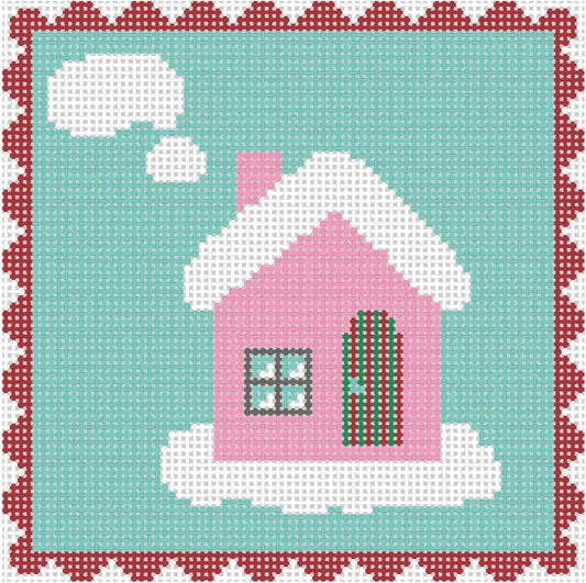Red Scallop Pink House by The Collection Designs