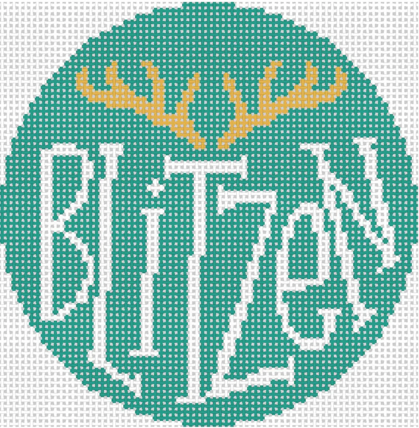 Blitzen Reindeer Teal by The Collection Designs