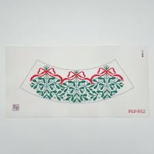 Red Bow Mistletoe Lampshade by Penny & Penny