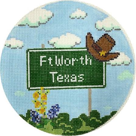 Ft. Worth Texas Highway Sign