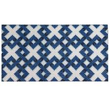 Blue Diagonal Lattice Insert