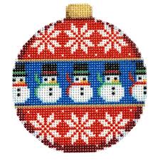 Flake/Snowman Ball Ornament