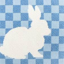 Bunny Stencil/Blue