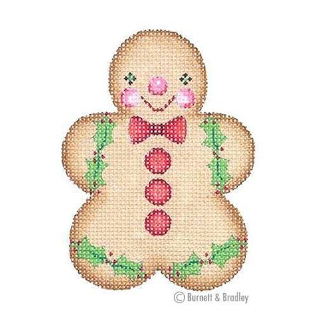 Gingerbread Boy Red Bow Tie