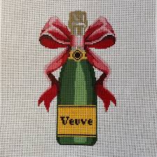 Champagne Bottle - Red Bow by C'ate La Vie
