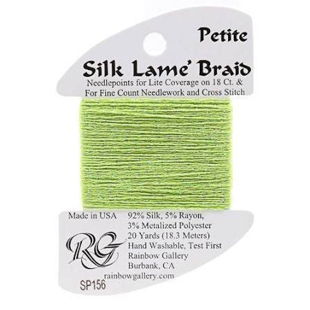 SP156 Kiwi | Petite Silk Lame' Braid
