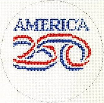 America 250 with Stitch Guide by Kate Dickerson Needlepoint