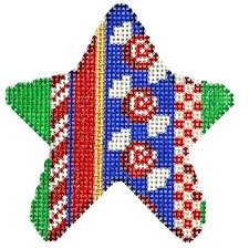 Swirl Candy Stripe Mini Star