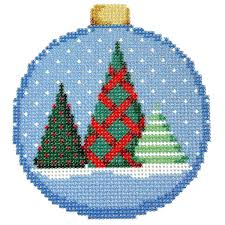 Red Woven Tree Bauble Ornament