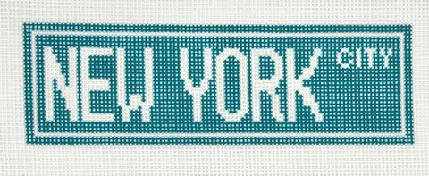 New York City sign by The Painted Stitch