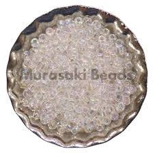 Murasaki Glass Seed Beads Size 15 - Crystal AB