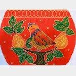 3 Piece Christmas Partridge Purse 18 Count