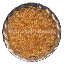 Murasaki Glass Seed Beads Size 15 - 3 Light Topaz