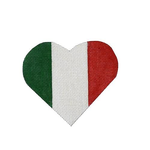 Italian Flag Heart by Pepperberry Designs