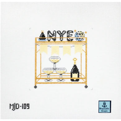 New Year's Eve Bar Cart by Morgan Julia