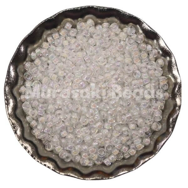 Murasaki Beads 110-284 Crystal White Lined AB