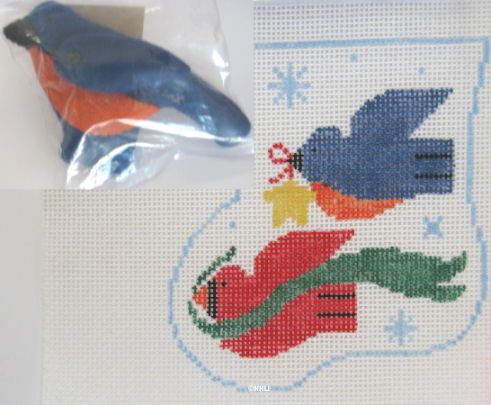 Birds in Flight with Blue Bird by Kathy Schenkel