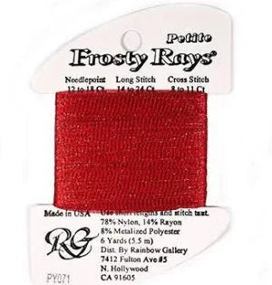 Petite Frosty Rays Christmas Red PY071