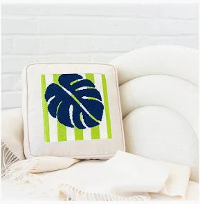 Monstera Stencil/Coral