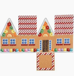 Red Cane Roof Gingerbread Cottage