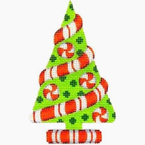 Green Tree with Peppermint Twist