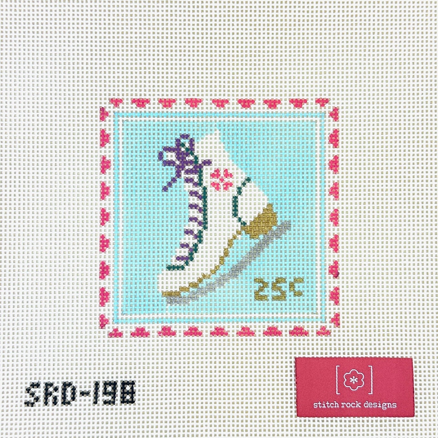 Ice Skate Stamp by Stitch Rock Designs SRD-198